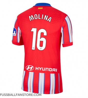 Atletico Madrid Nahuel Molina #16 Replik Heimtrikot 2024-25 Kurzarm